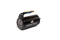 Spektrum Firma 2800Kv brushless motor with black casing and bullet connectors against a white background.