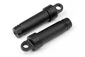 Two black plastic RC shock absorber bodies for HPI Bullet MT/ST models.