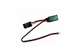 EasyLap 10cm connect cable for Mini-Q receivers featuring a black, red, and white wire harness with two different connector types.