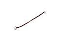 A 10cm connection cable for RC electronics with a white 4-pin connector on one end and a white 2-pin connector on the other, featuring red and black wires.