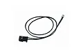 A black two-wire cable with a large black connector on one end and a small white two-pin connector on the other.
