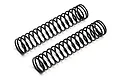 Two black coil-over shock springs for an RC buggy, shown side-by-side on a white background.