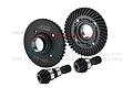 GPM Chrome Steel Front & Rear Spiral Bevel Gear Set STXM1200FR-BK