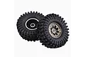 RGT 1.9" Rock Crawler Tyres on Silver Rims - Glued Wheels 2Pcs R86476
