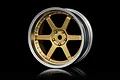 MST 1.9" 106 Off-Set Changeable Flat Silver/Gold Rims 4Pcs 832108GD