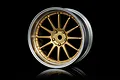 MST 1.9" 21 Off-Set Changeable Flat Silver/Gold Rims 4Pcs 832106GD