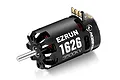 Hobbywing EzRun 1626SD 3500kV sensored brushless motor in black with a silver output shaft, viewed from a high angle.