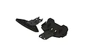 ARRMA front bumper and rear diffuser set for RC cars, featuring black molded plastic components with a honeycomb reinforcement pattern.