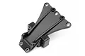 A black plastic HPI Blitz front chassis brace shown from a top-down perspective against a white background.