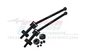 GPM Medium Carbon Steel Front CVD Driveshafts 2Pcs w/ Wheel Hex Adaptors LMT076FS-BK
