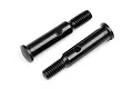 Two black metal front drive axles for HPI Blitz RC car, shown side by side against a white background.