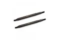 Two Yeah Racing spring steel rear driveshafts for RC cars, featuring a dark metallic finish and laser-etched YR logo.