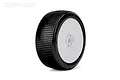 Jetko 1/8 Marco Super Soft Tyres on White Dish Rims - Glued Wheels 2Pcs JKO1003DWSSG