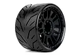 A single Jetko Phoenix SMT belted RC tyre mounted on a black multi-spoke Claw rim against a white background.
