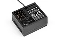HPI Racing RF-20 2.4GHz 2-channel RC receiver unit with a black plastic case and setup button.
