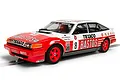 A 1/32 scale Scalextric Rover Vitesse slot car in white and red Bastos racing livery, featuring number 8 and Texaco branding on a white background.