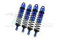 GPM Aluminium Front & Rear Shock Set 4Pcs - Blue SLE128143-B-BK