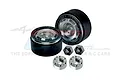 GPM 1.3" Black Aluminium Beadlock Rims 2Pcs w/ Wheel Hexes TRX4MZSP1153-BK