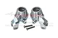 GPM Silver Aluminium Front Steering Hubs 2Pcs TXMS021N-S