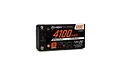 Spektrum 4100mAh 2S 7.6V 120C Pro Race LiPo battery pack with black casing and orange text, isolated on a white background.