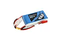 Gens Ace 11.1V 450mAh 45C LiPo battery with a blue soft case, red and black wires, and JST connector.
