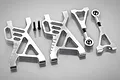 Rovan Silver Aluminium Rear Suspension Arms 2Pcs 851143