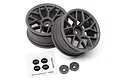 HPI 1.9" (6mm Off-Set) Mesh Black Rims 2Pcs 112812