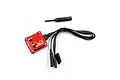 Yeah Racing Hackslider red performance tuned RC drift gyro with adjustment tool and wiring harness.