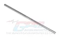 A silver aluminium centre driveshaft for RC cars, featuring GPM branding and 7075 material marking, isolated against a white background.