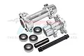 GPM Silver Aluminium Front & Rear Wheel Hub Hex Set w/ Larger Inner Bearings MX0067-S