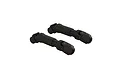 Two black ARRMA rear CVD slider driveshafts for RC vehicles shown against a white background.