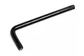 A black L-shaped T25 Torx wrench isolated on a white background.