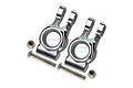 GPM Silver Aluminium Rear Hubs 2Pcs MAS022-S