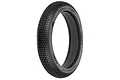 A black Pro-Line Hole Shot MX front RC motorcycle tyre with a dense square-pin tread pattern, shown against a white background.
