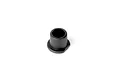 A single black composite pivot brace bushing for RC cars, shown from a slightly elevated angle against a white background.