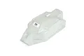 A clear, unpainted Pro-Line 1/8 scale Axis buggy body shell shown from a high-angle perspective against a white background.
