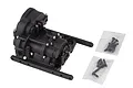 Element RC Enduro SE XF transmission gearbox assembly in black plastic with two small bags of included mounting screws on a white background.