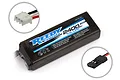 Reedy Power 7.4V 2400mAh LiPo battery pack with two circular inset images showing the white and black connector plugs.