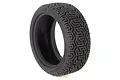 A single HPI Racing 1.9 inch Pirelli T Rally RC tyre with a distinct geometric tread pattern, shown against a white background.