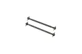 Two HPI Racing metal dogbone drive shafts for RC cars, shown against a plain white background.