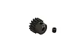 ARRMA 16-tooth steel pinion gear with a small grub screw, shown against a plain white background.