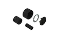 ARRMA 47T differential case and 15T idler gear set components including plastic gears, housing, and a gasket on a white background.