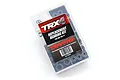 Traxxas TRX-4 replacement bearing kit in a clear plastic storage box with a black and red product label.