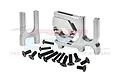 GPM Silver 7075 Aluminium Front/Rear Centre Differential & Motor Mount 3Pcs MAK01718N-S