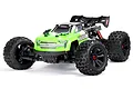 ARRMA Kraton 4x4 4S V2 BLX electric RC monster truck in green, shown from a front three-quarter angle against a white background.