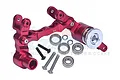 GPM Red Aluminium Steering Bell Crank/Drag Link Assembly w/ Servo Saver TXM048NA-R