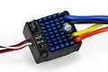 RGT 60A waterproof brushed electronic speed controller with a blue heatsink and multi-coloured wiring.