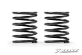 Two black XRAY ULP 4S 20mm shock springs standing side by side against a white background.