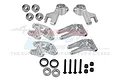 GPM Silver Aluminium Complete Hub Set w/ Larger Inner Bearings MGO192122-S