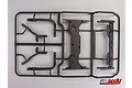 A black plastic parts tree for a 1/10 scale RC roll cage by Killerbody, showing various structural components attached to the frame.